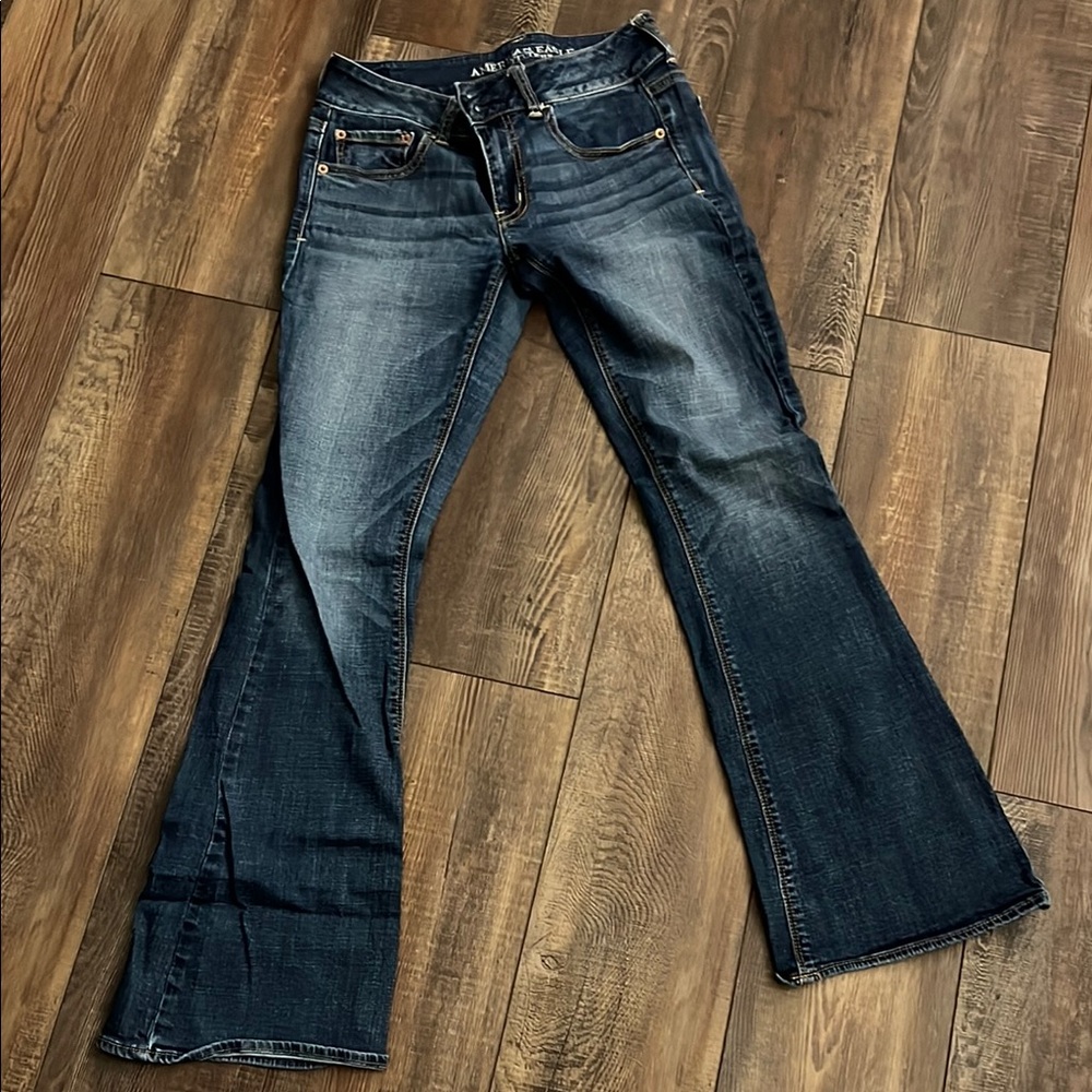 American Eagle Outfitters Dark Blue Flare Jeans